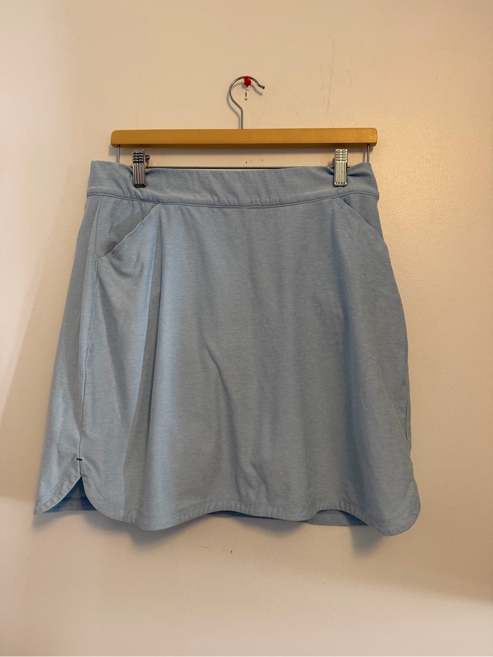Peter Millar Light Blue UPF 50+ Performance Golf Athletic Skort Skirt Size Large